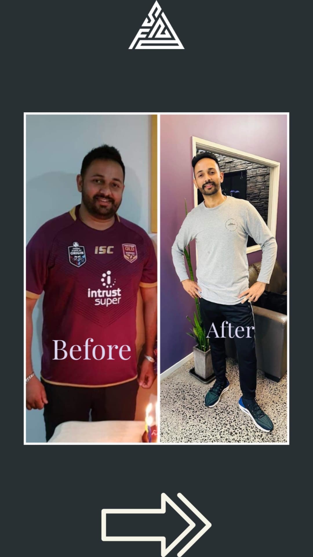 Client transformation, 16 weeks · Full method