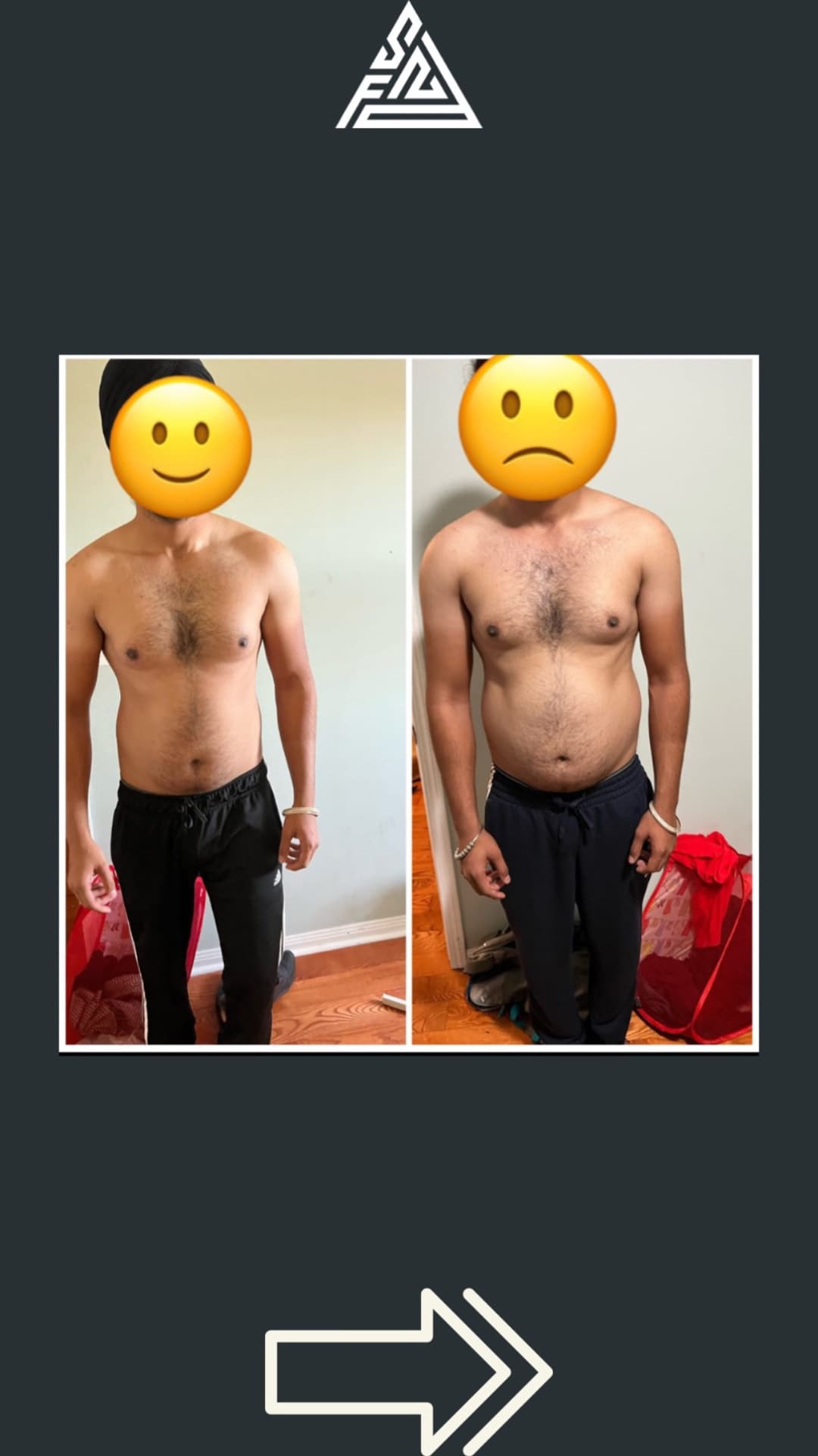 Client transformation, 10 weeks · Reset